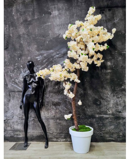Големи изкуствени дървета Японска вишна прасковено 290х130см
