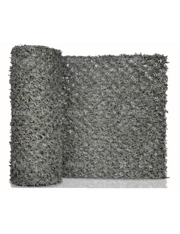Декоративна мрежа за ограда PVC Grass Fence Premium сива 1/1,50 м