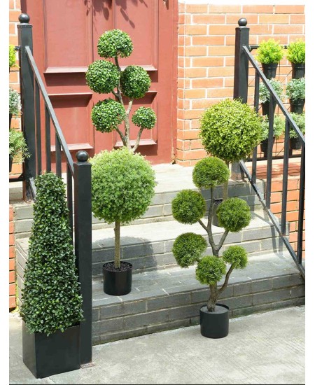 Изкуствено цвете Topiary Milan зелено 92см