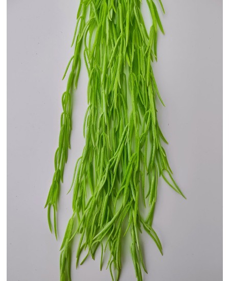 Висящи изкуствени цветя Rhipsalis зелено 62см