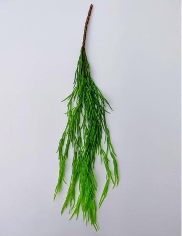 Висящи изкуствени цветя Rhipsalis тревисто зелено 62см