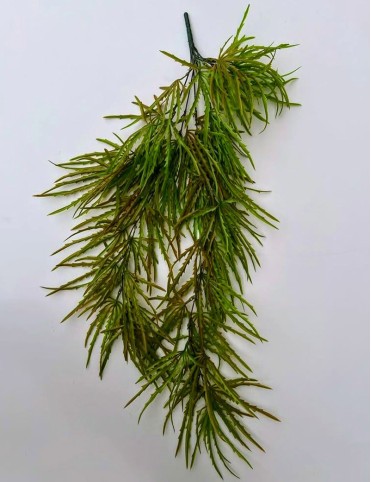 Висящи изкуствени цветя Rhipsalis зелено-кафяво 70 см