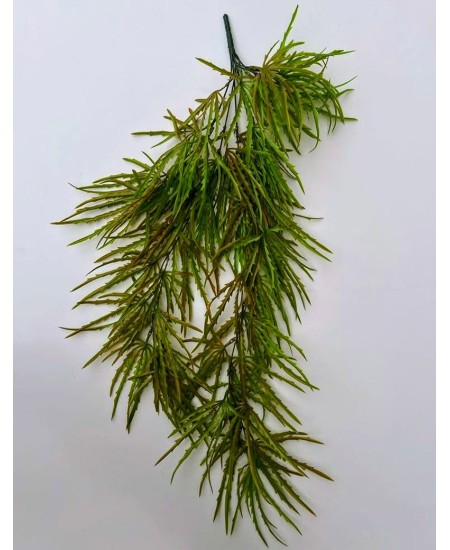 Висящи изкуствени цветя Rhipsalis зелено-кафяво 70 см