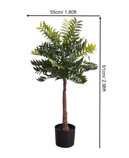 Изкуствена палма в саксия Pterocarya stenoptera с перести листа 92 см