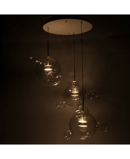 LED полилей от стъклени балончета 78,5х78,5х150см