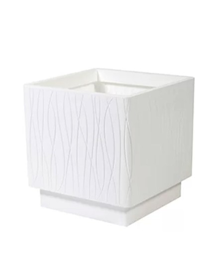 Голяма квадратна кашпа KUBO MATT различни цветове 40х40x39 см