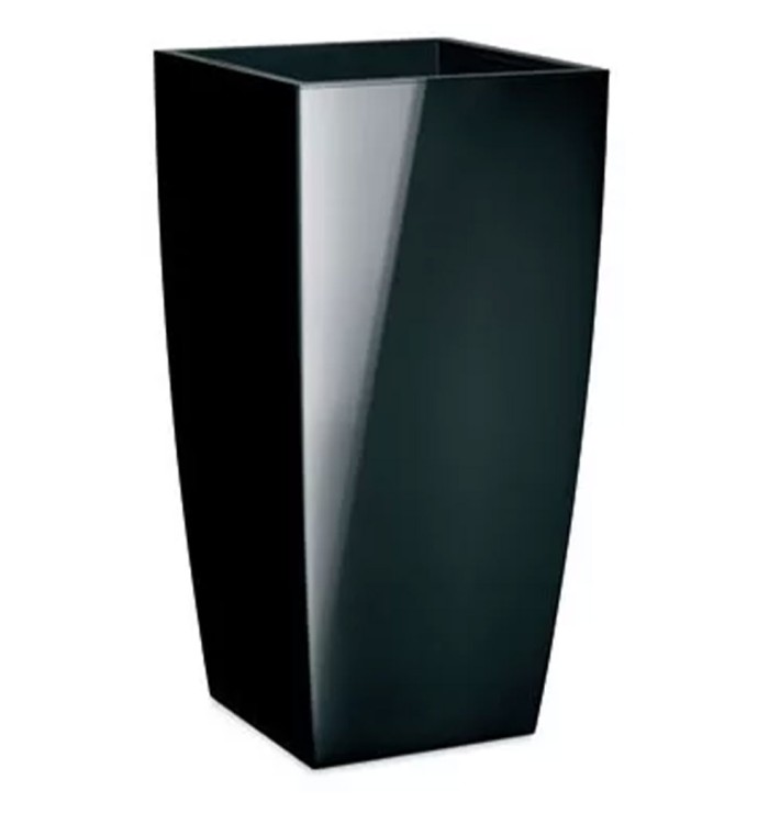Висока квадратна кашпа INFINITY гланц различни цветове 35 x 35 x 70 см