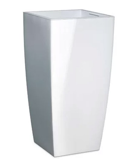 Висока квадратна кашпа INFINITY гланц различни цветове 35 x 35 x 70 см