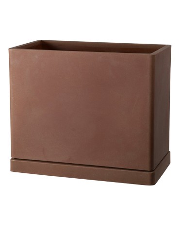 Висок сандък кашпа с подложка Decor различни цветове 65х35x55 см