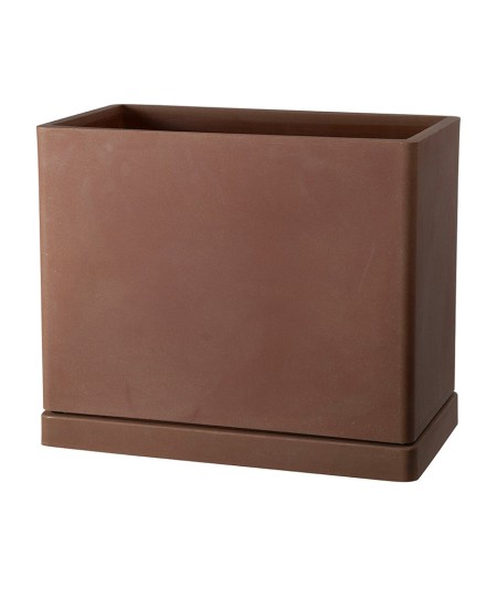 Висок сандък кашпа с подложка Decor различни цветове 65х35x55 см