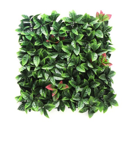 Изкуственa зеленa стенa Photinia пано 50х50см 